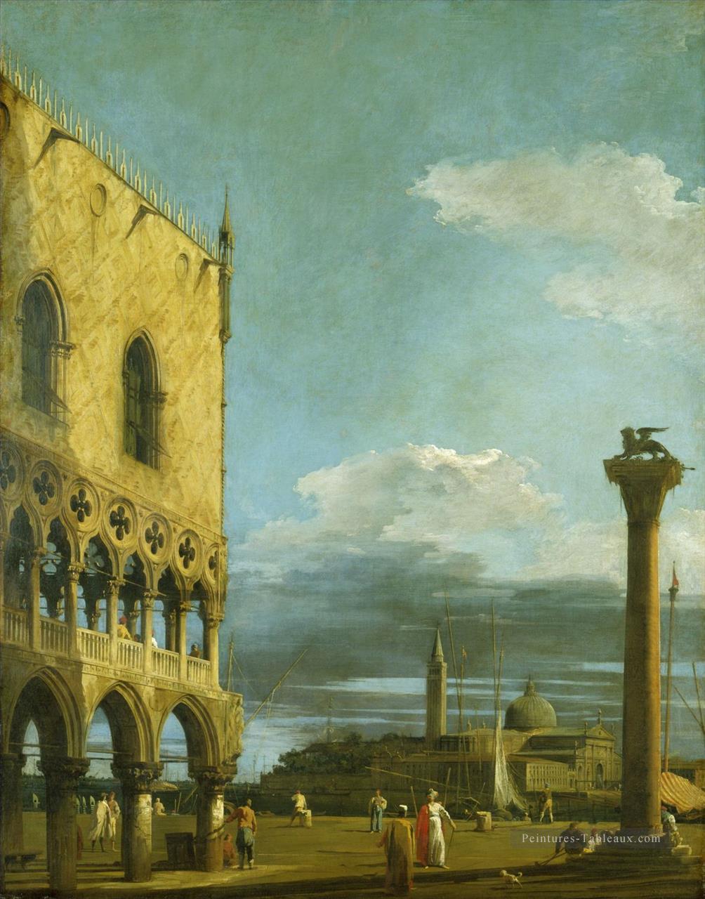 la piazzetta en direction de san giorgio maggiore Canaletto Peintures à l'huile